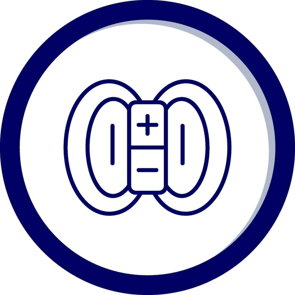 Magnetic Field Vector Icon