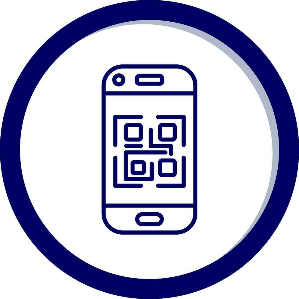 icono de vector de código qr