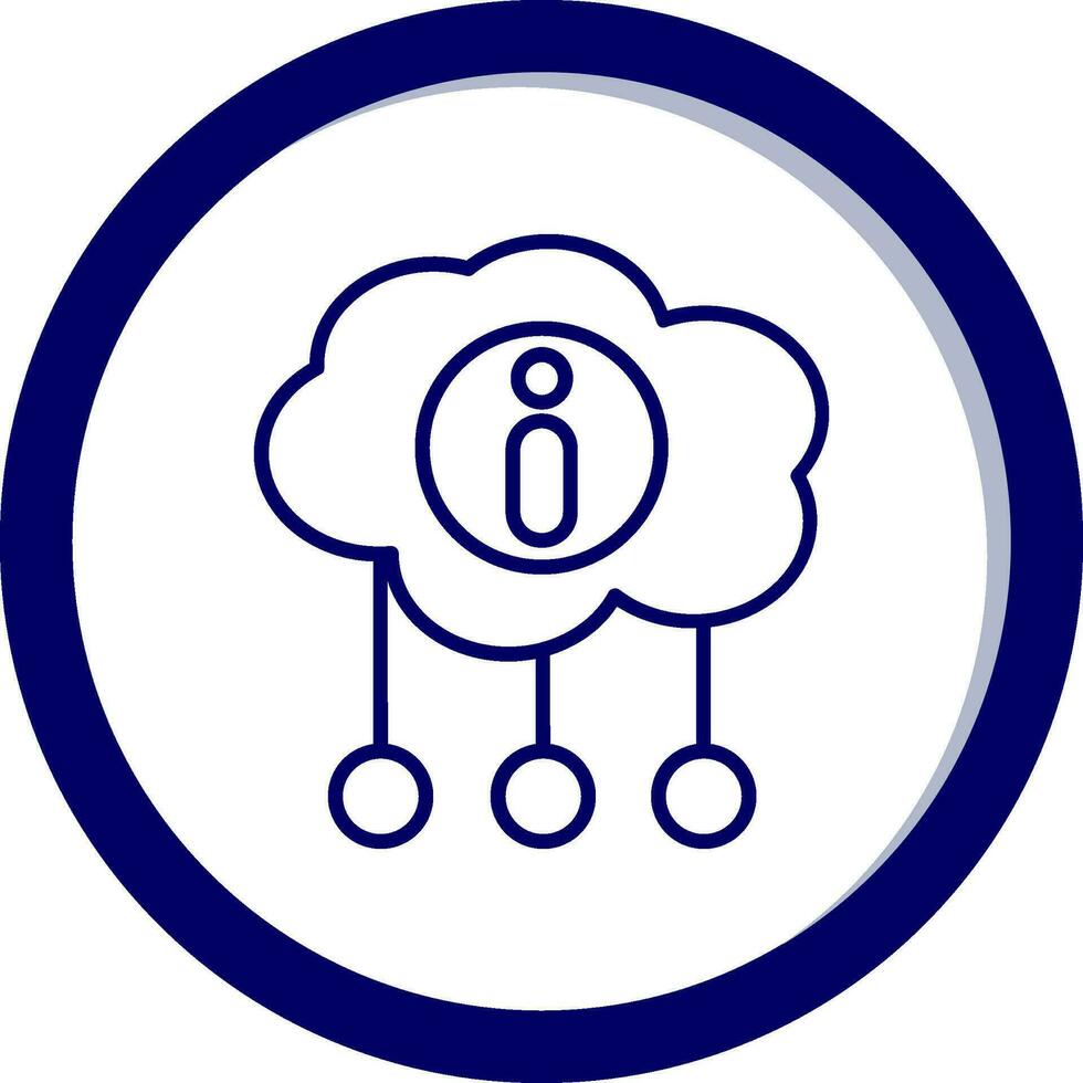 icono de vector de computación en la nube