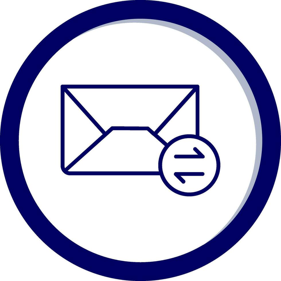 icono de vector de correos de intercambio