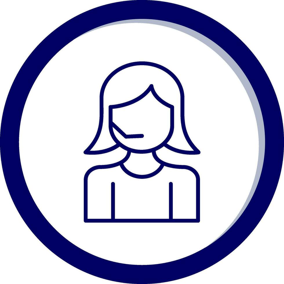 Call Center Agent Vector Icon