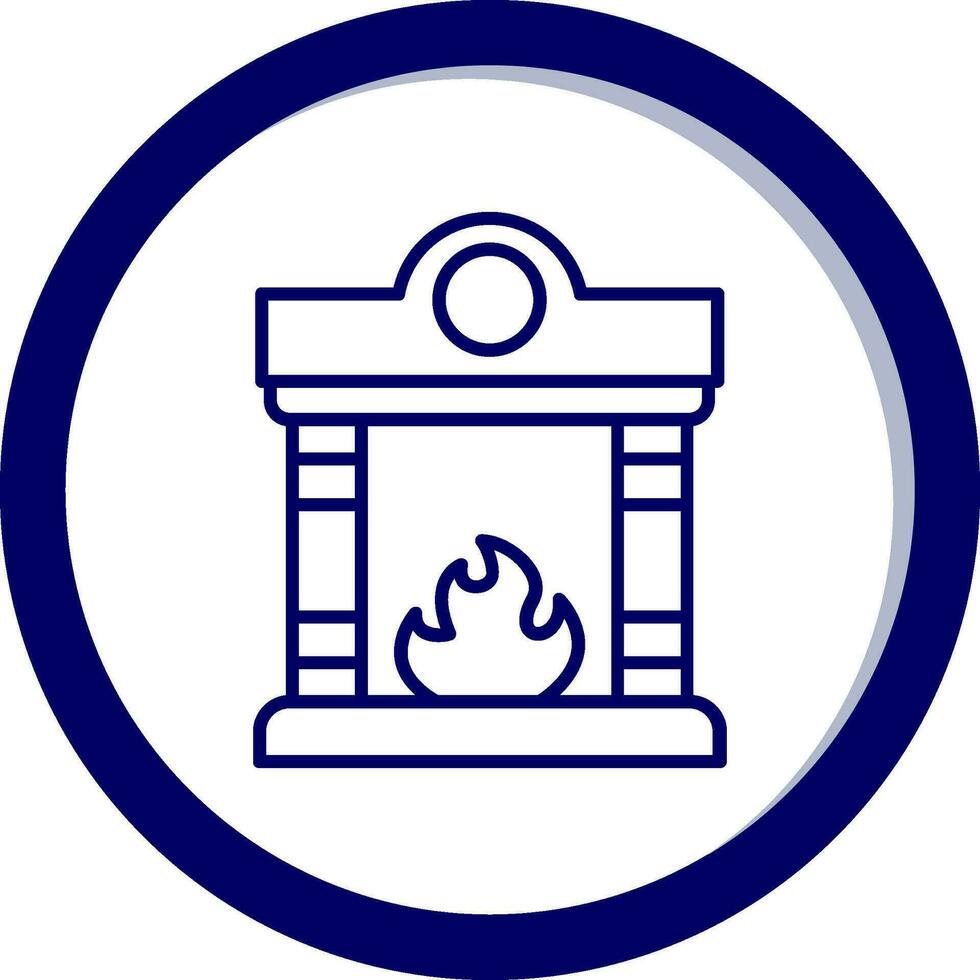 Fireplace Vector Icon