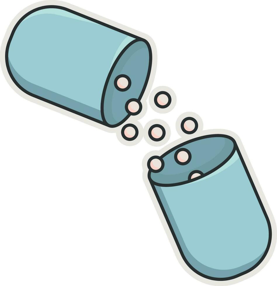 pill capsule vector