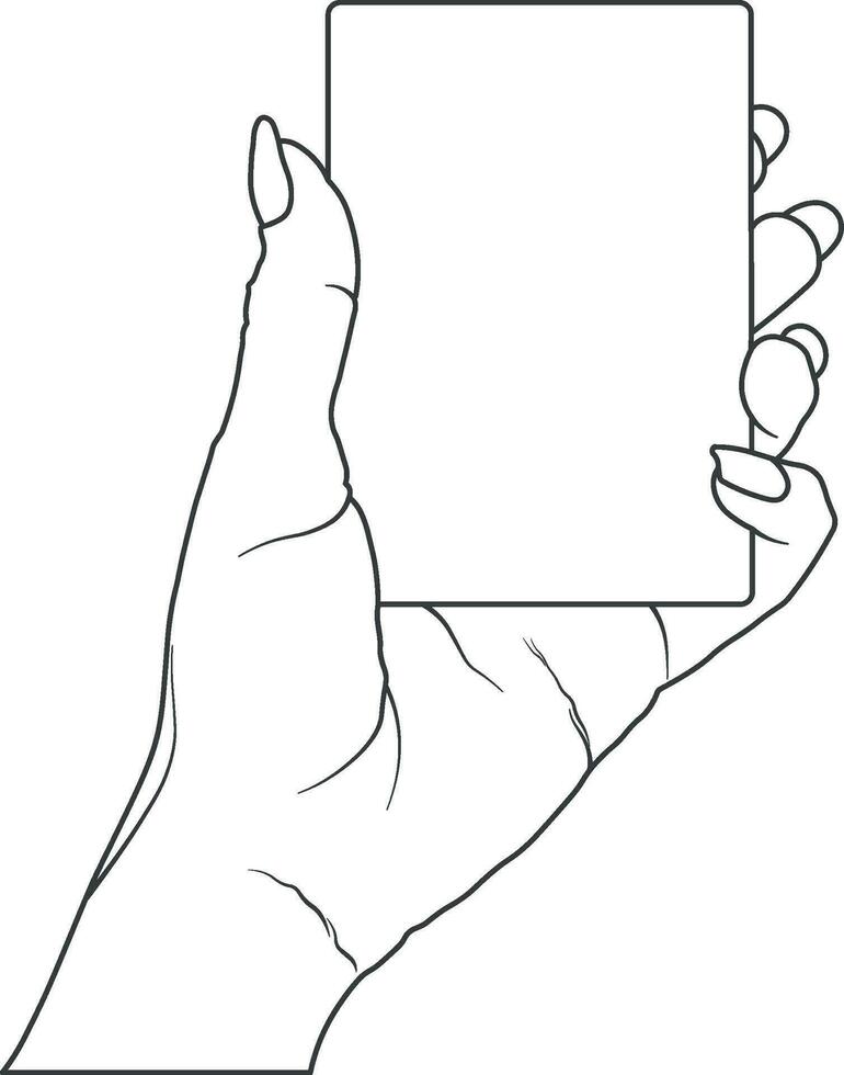 hand with card without background vector