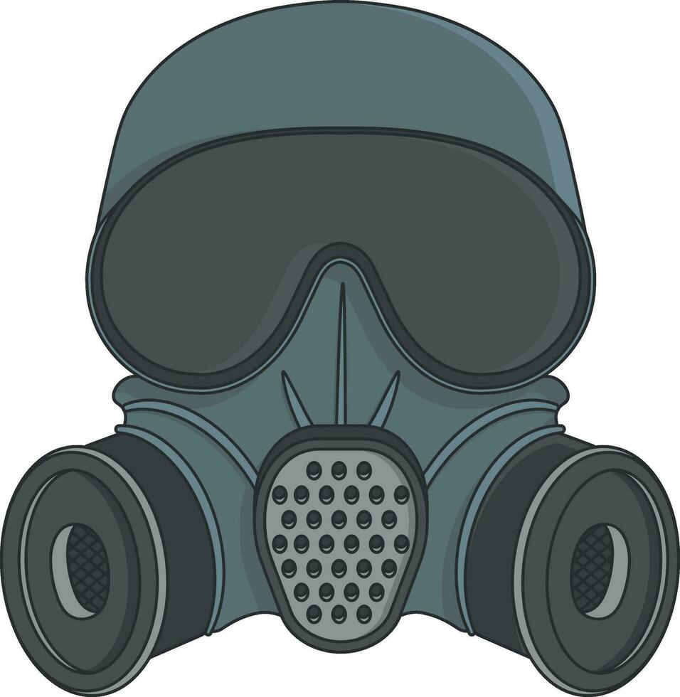 gas mask without background vector