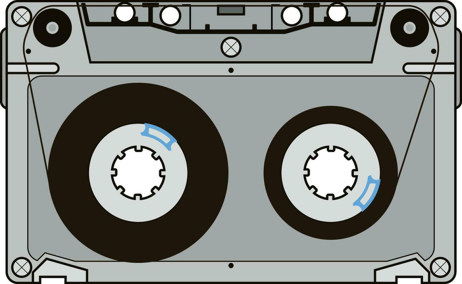 retro audio casete vector