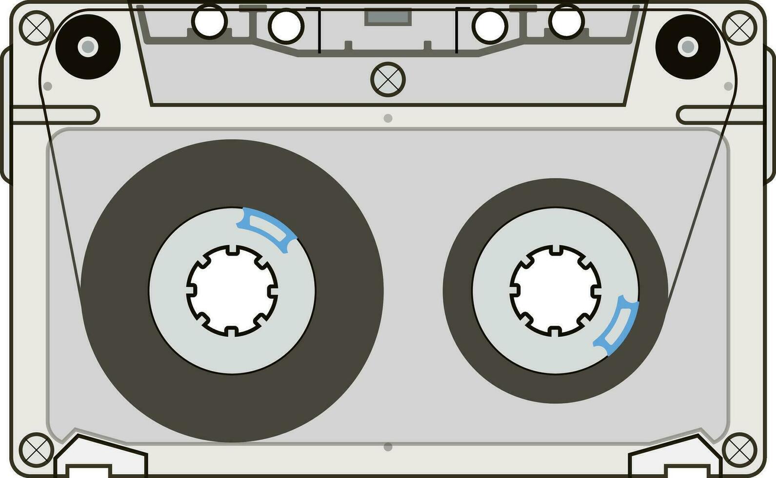 retro audio cassette vector