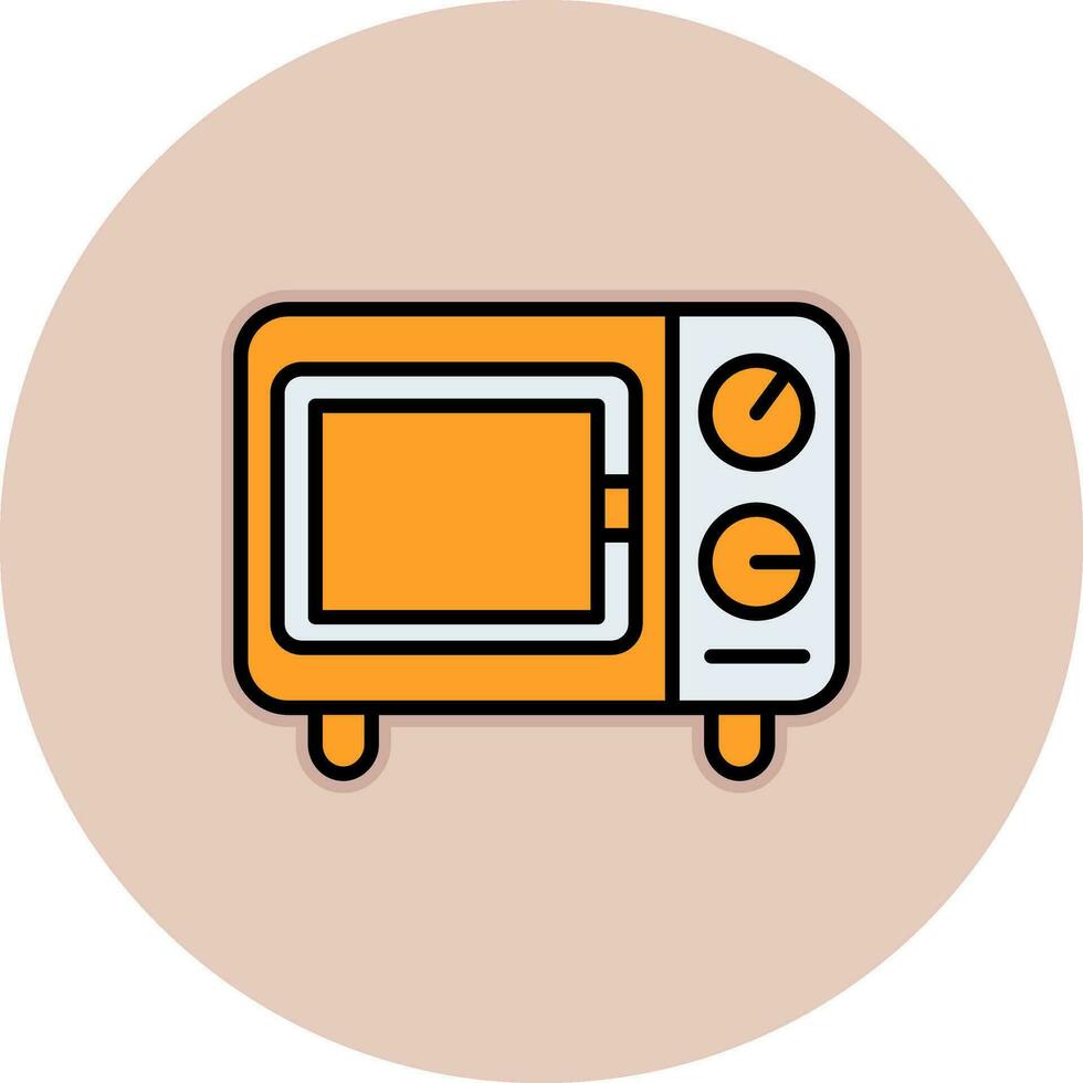 Microwave Oven Vector Icon