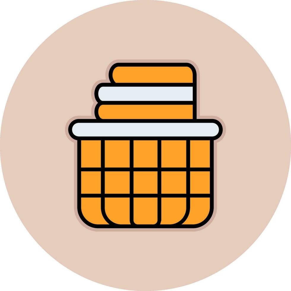 Laundry Basket Vector Icon