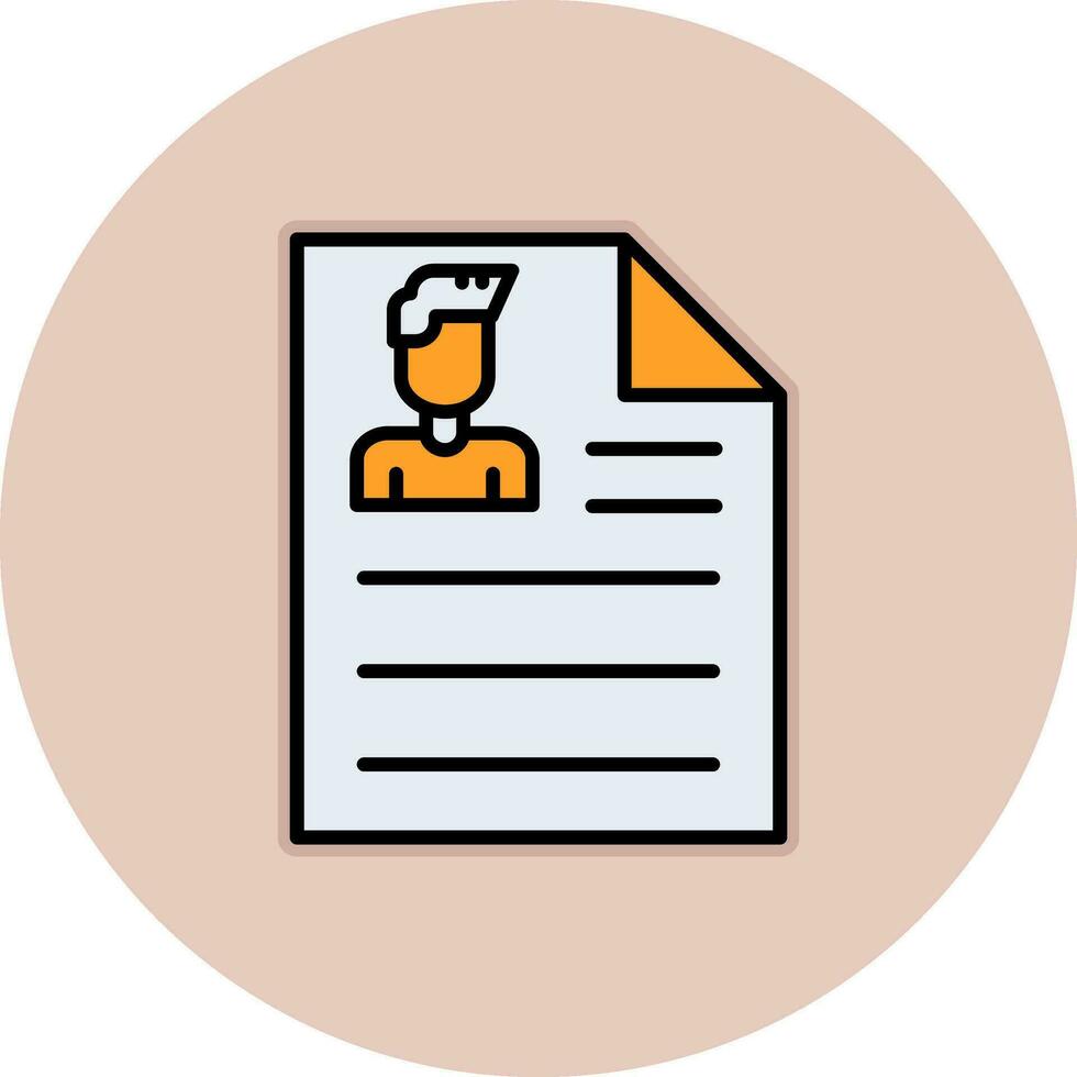 Curriculum Vitae Vector Icon