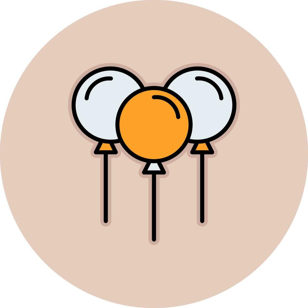 icono de vector de globos