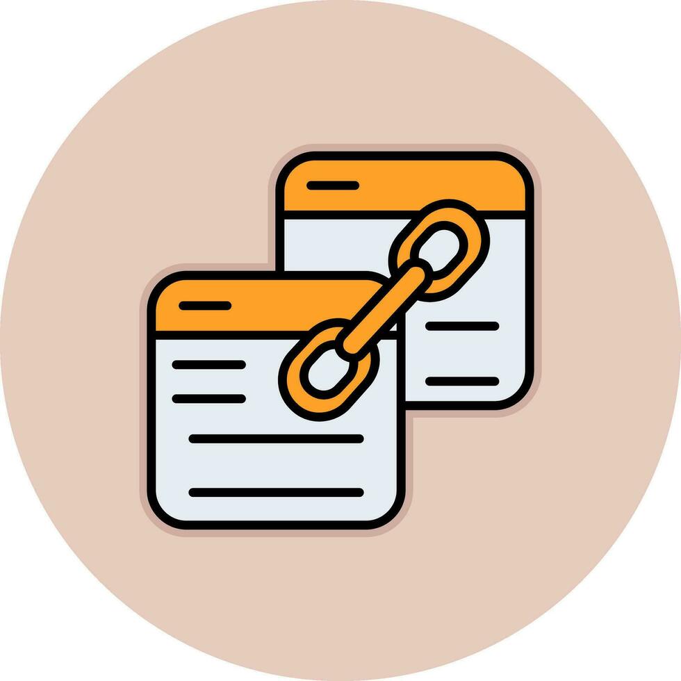 Backlink Vector Icon