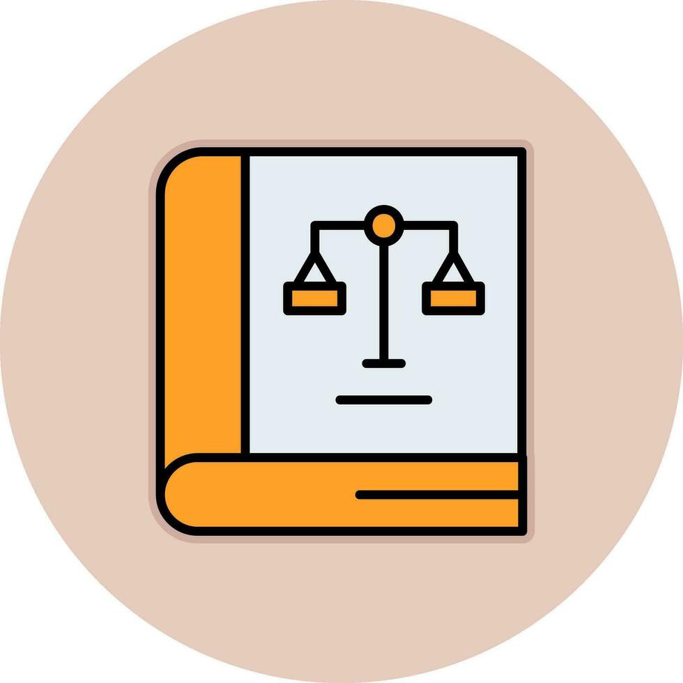 Law Book Vector Icon