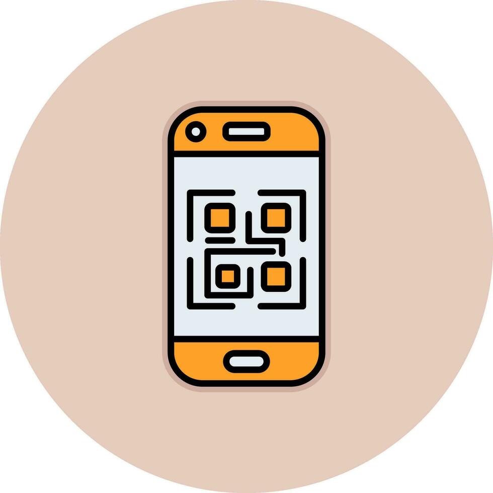 icono de vector de código qr