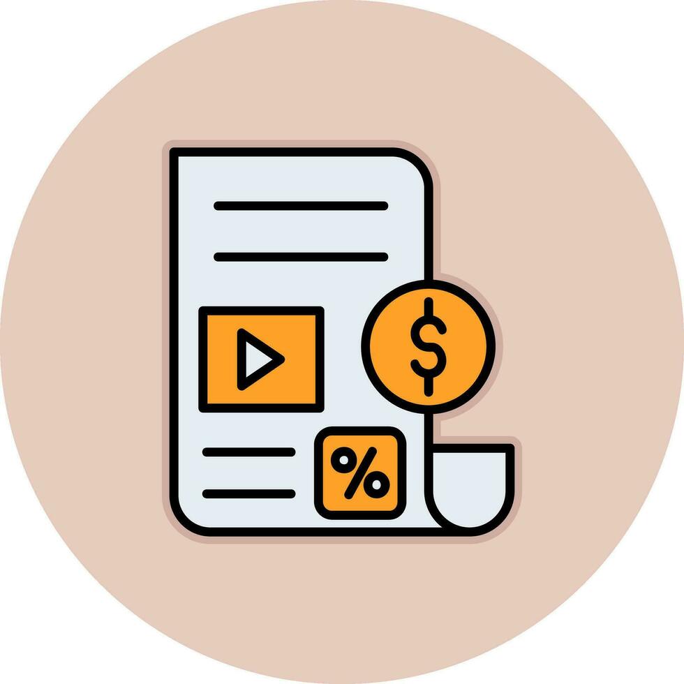 Paid Articles Vector Icon