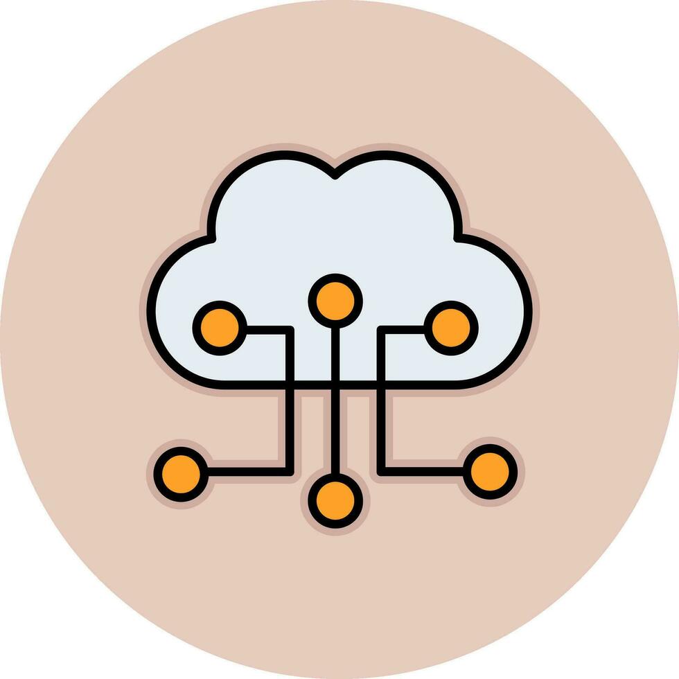 Cloud Configuration Vector Icon