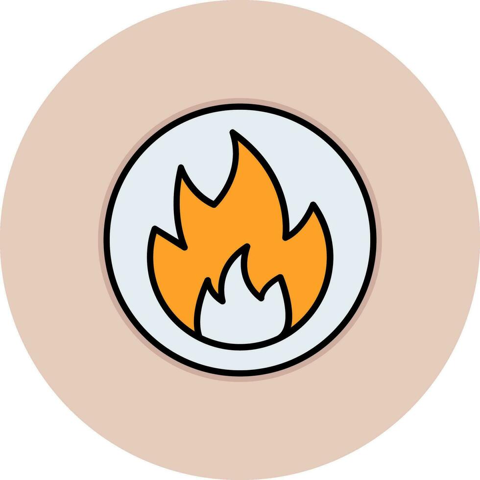 Flammable Vector Icon