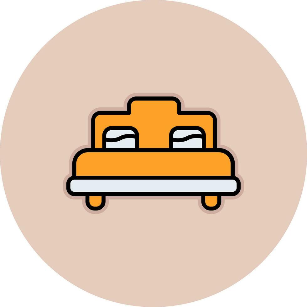 icono de vector de cama