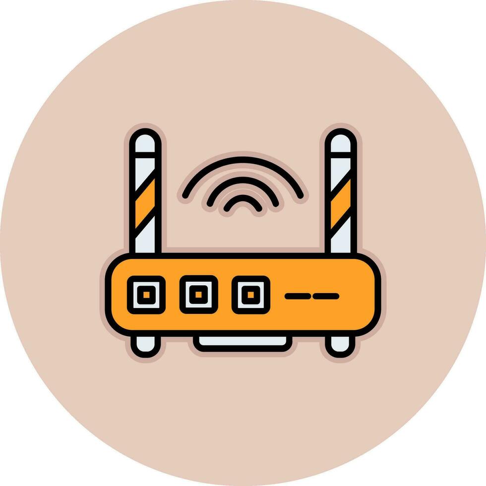 icono de vector de enrutador wifi