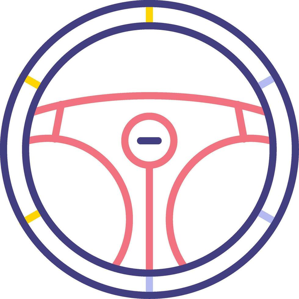 Steering Wheel Vector Icon