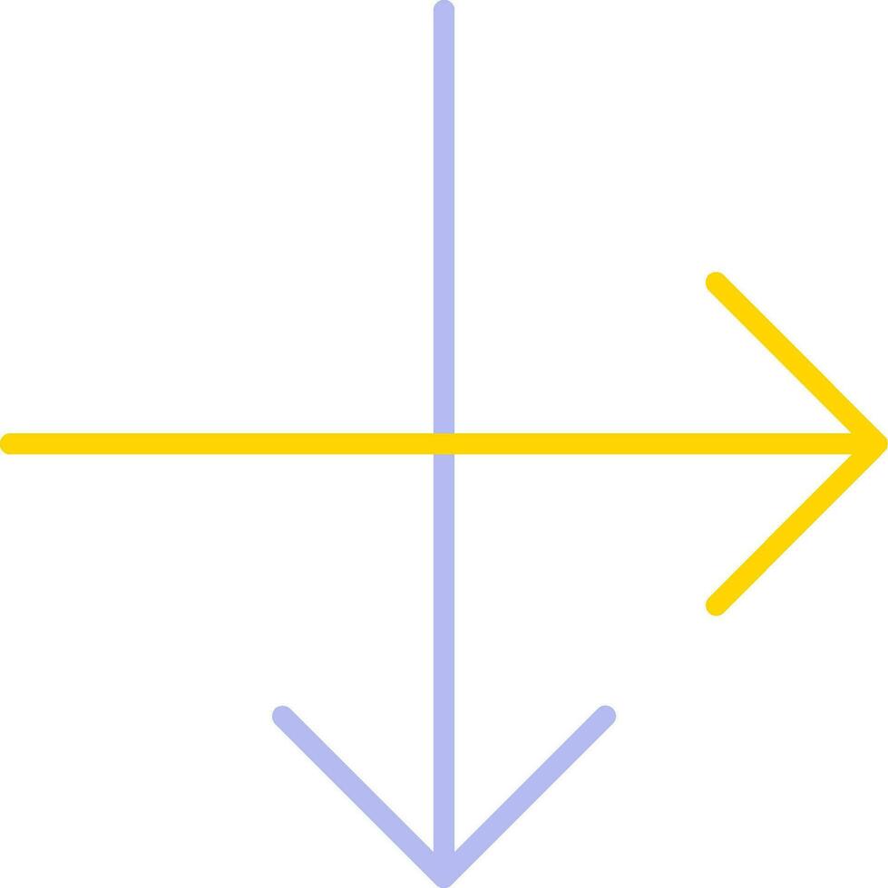 intersecarse vector icono