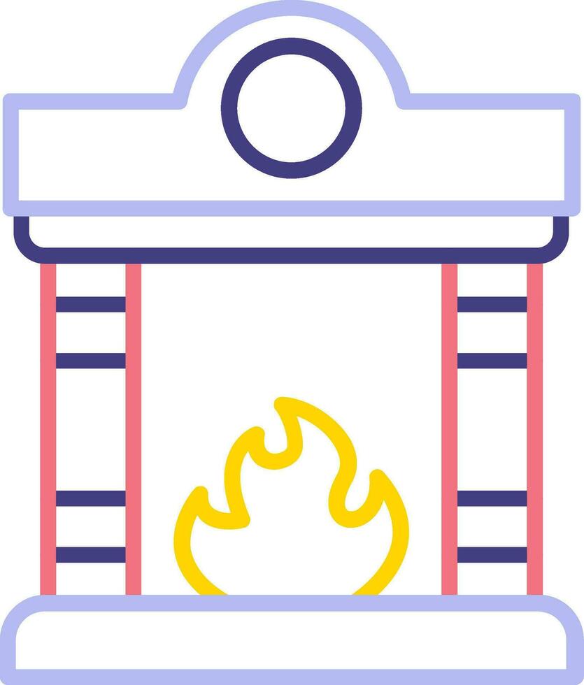 Fireplace Vector Icon