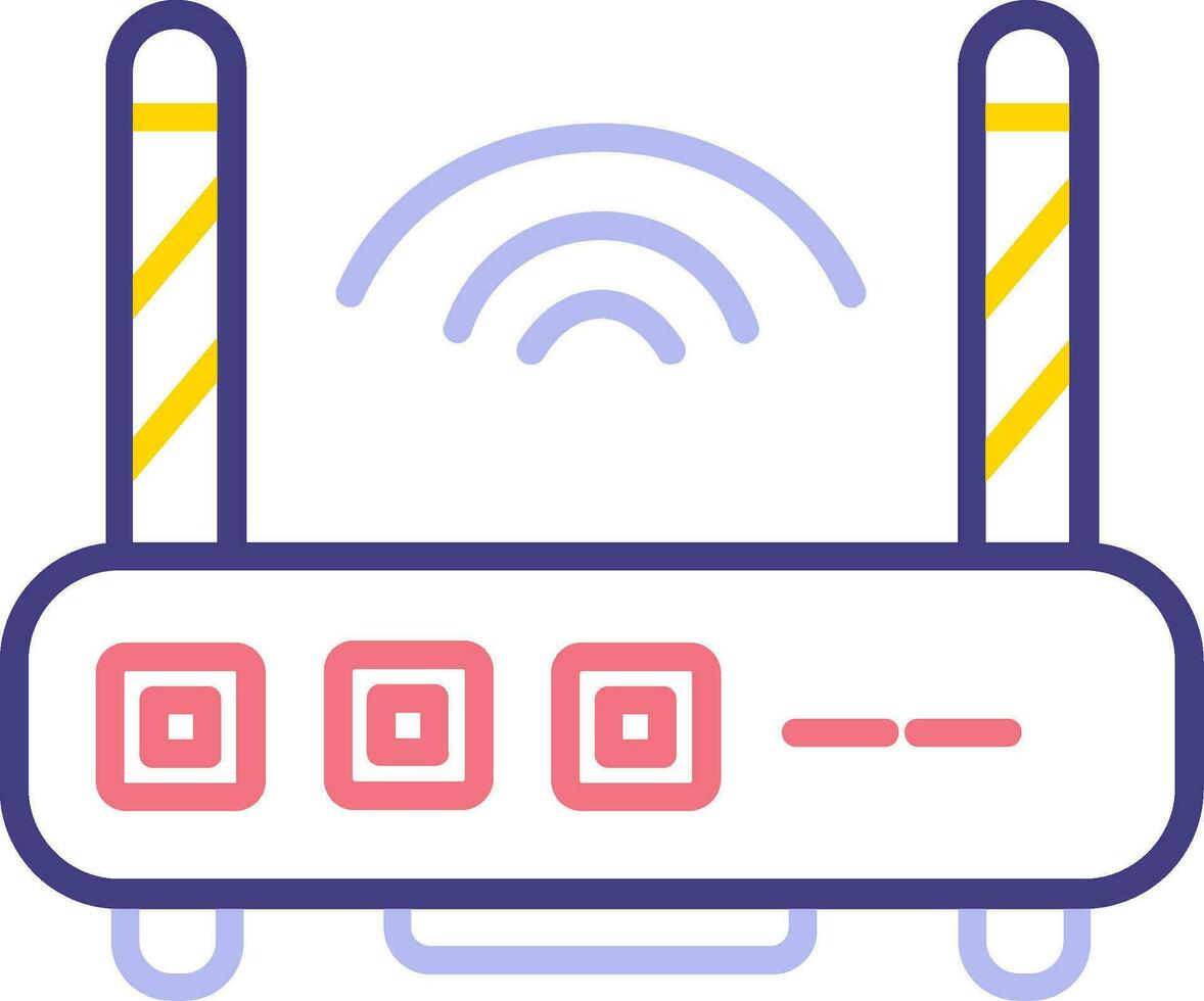 icono de vector de enrutador wifi