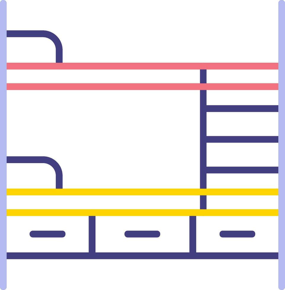 Bunk Bed Vector Icon