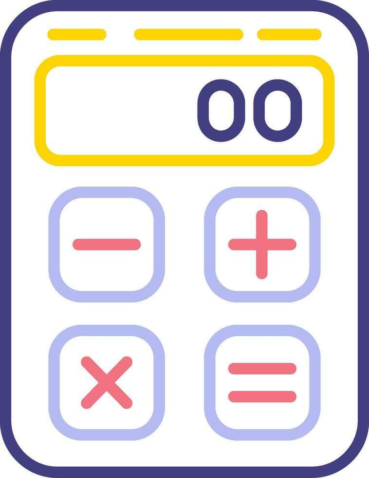 icono de vector de calculadora