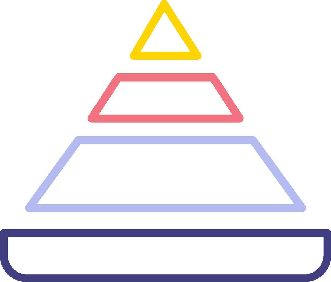 Pyramid Chart Vector Icon