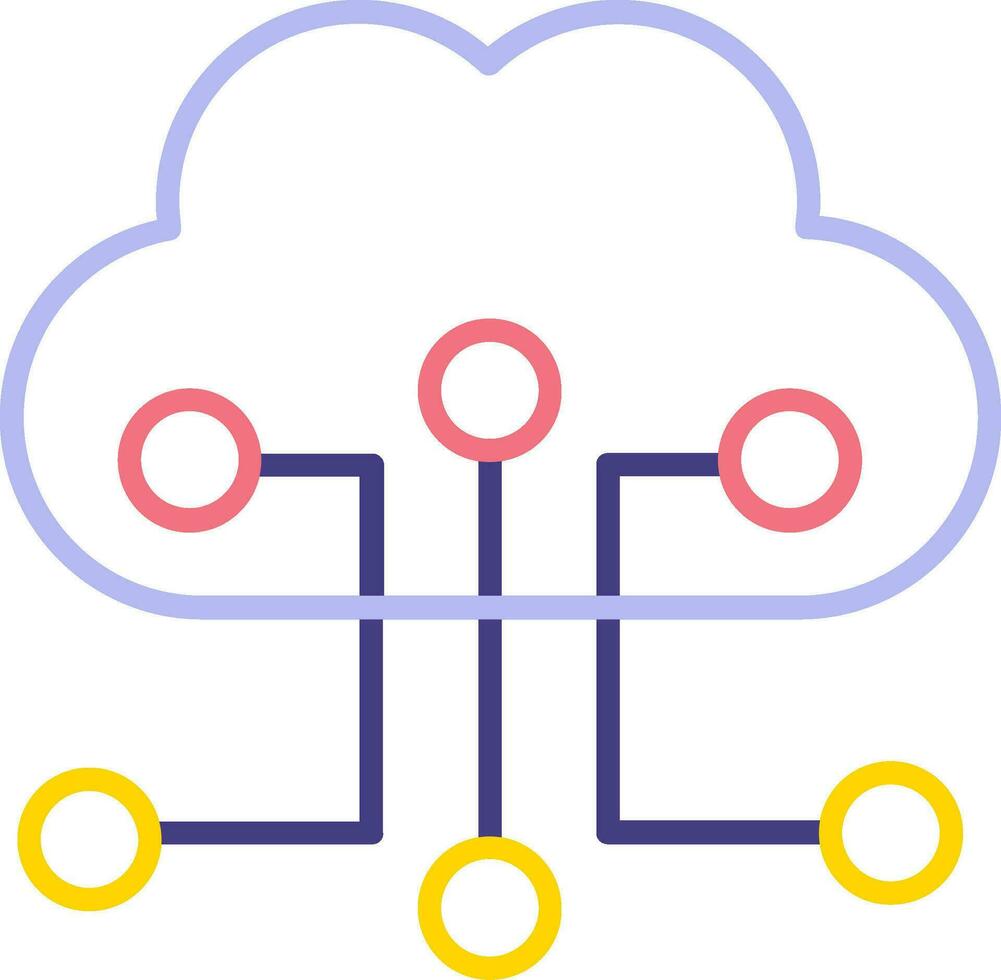 Cloud Configuration Vector Icon