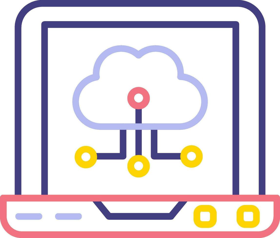 Cloud Computing Vector Icon