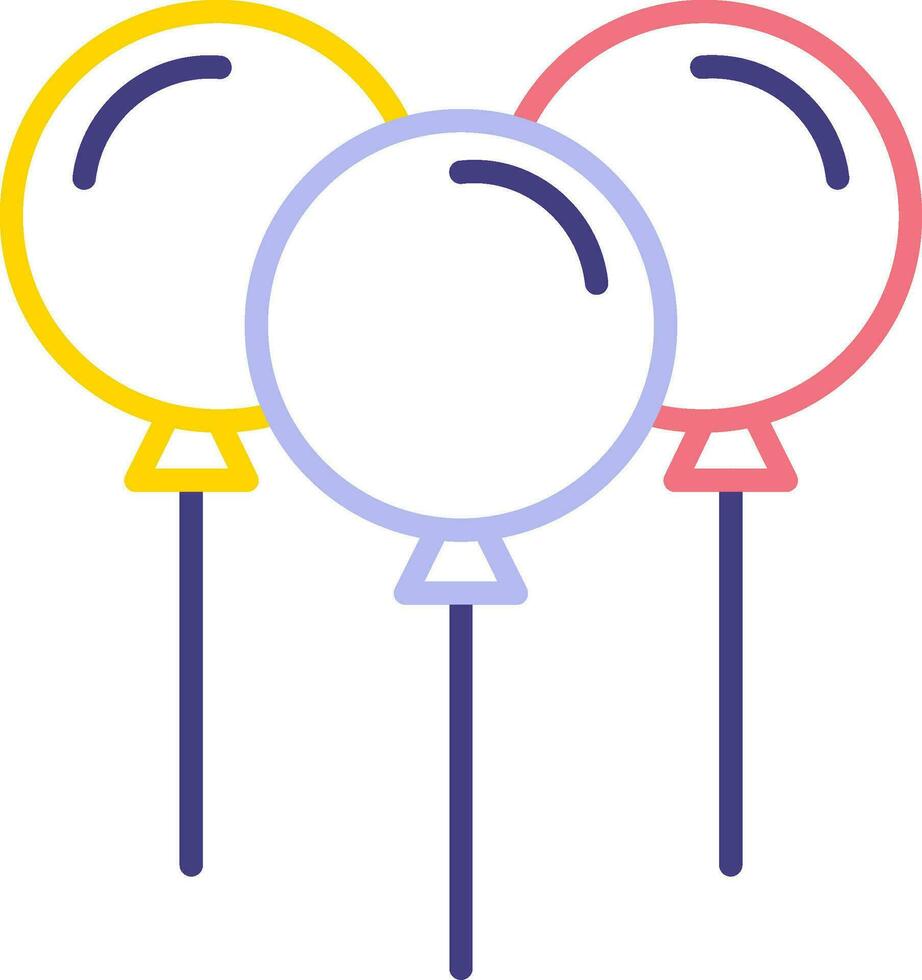 Balloons Vector Icon