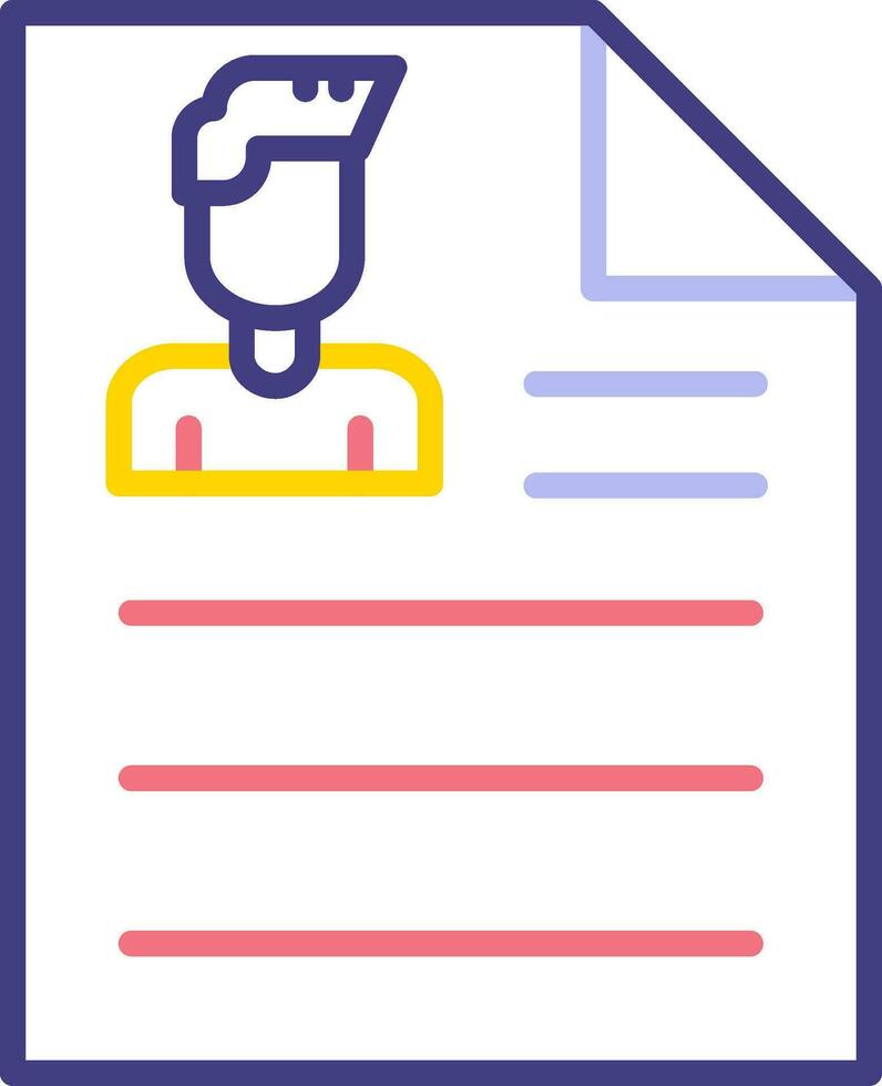 Curriculum Vitae Vector Icon