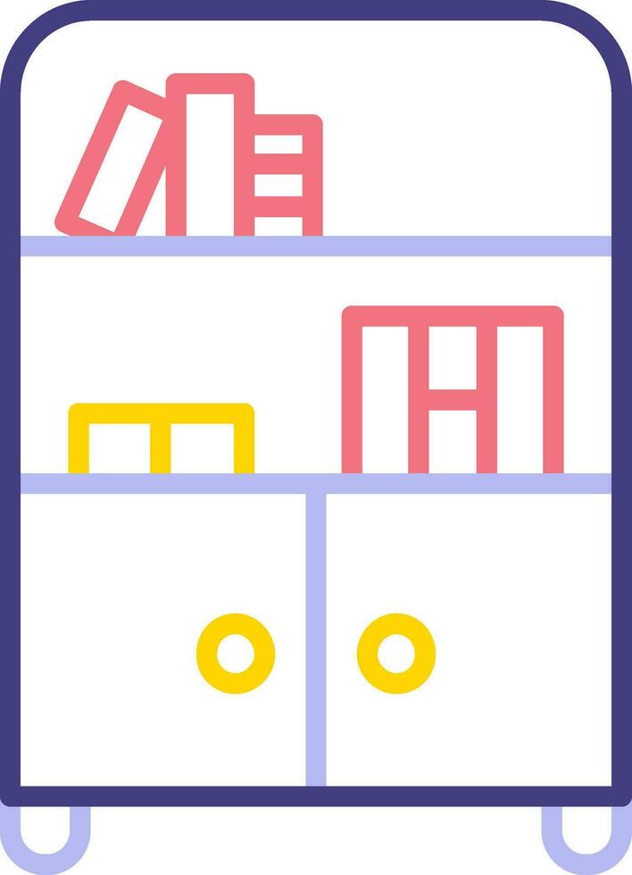 Bookshelf Vector Icon