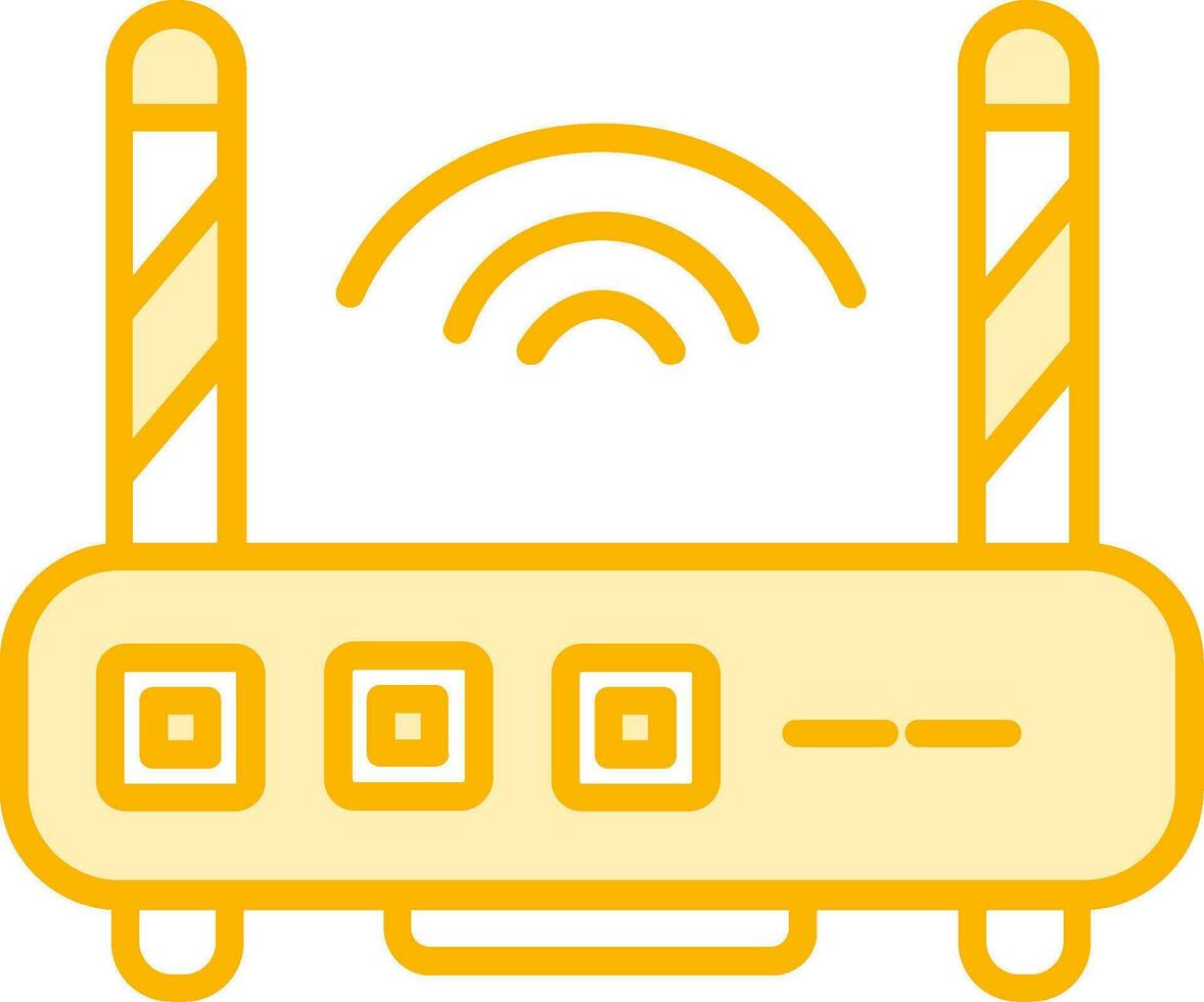 icono de vector de enrutador wifi