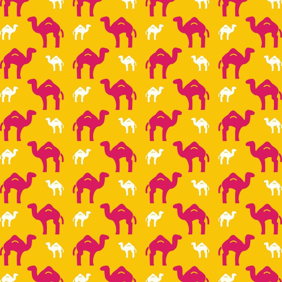 Camel pink background repeating trendy pattern vector illustration