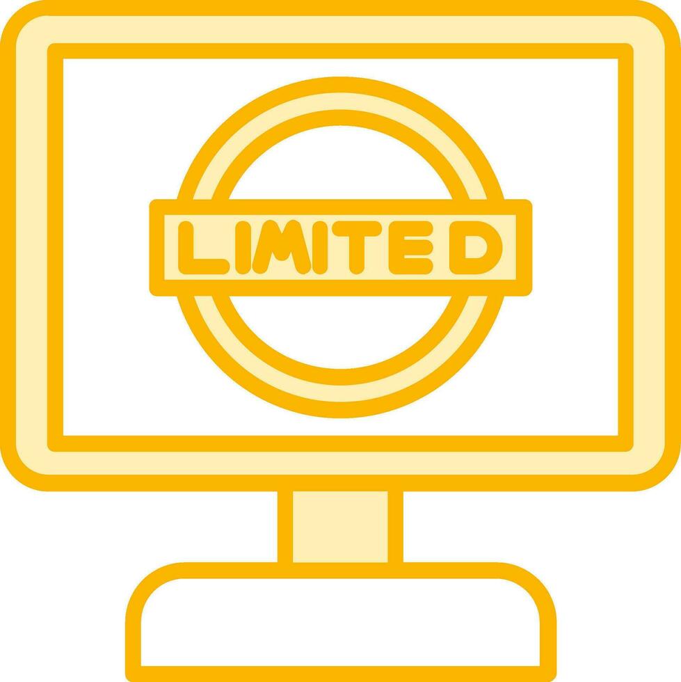 limitado vector icono