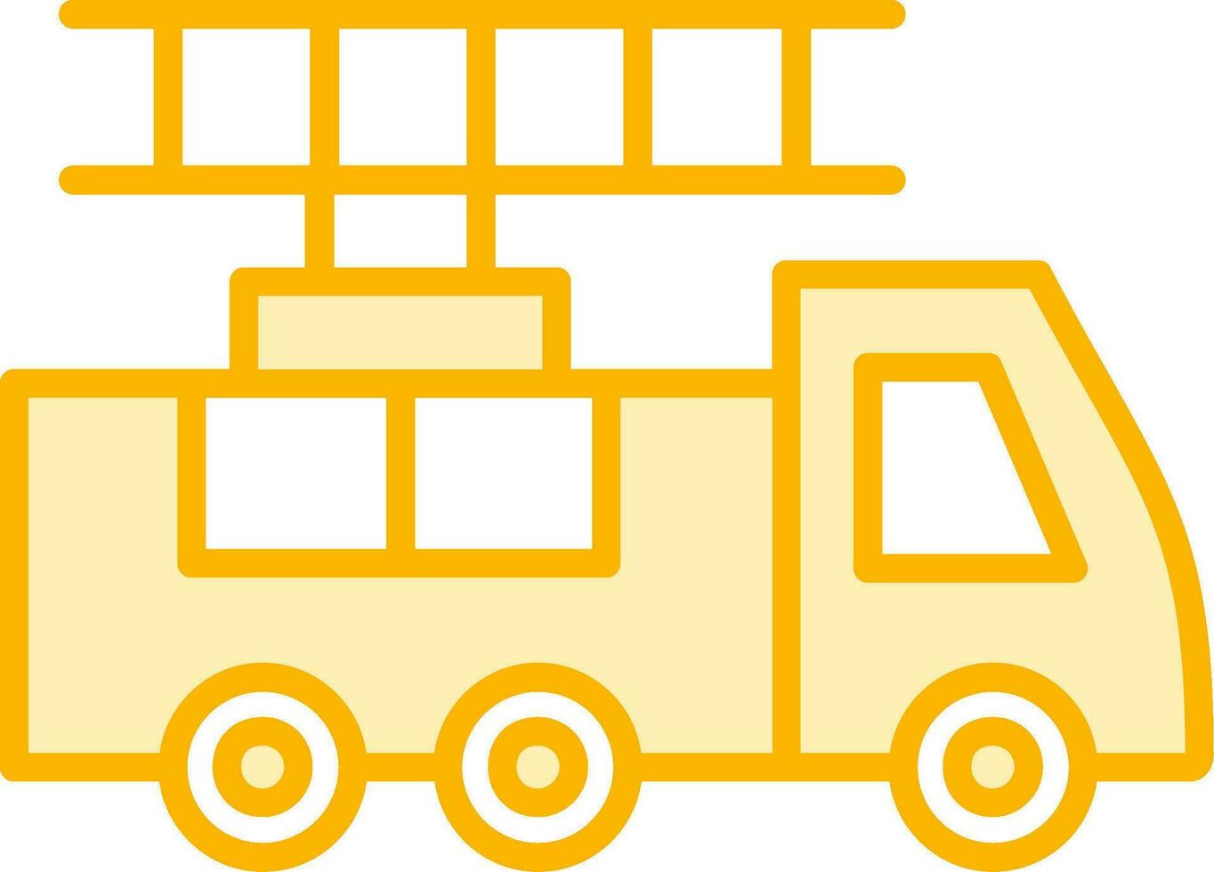 Ladder Truck Vector Icon