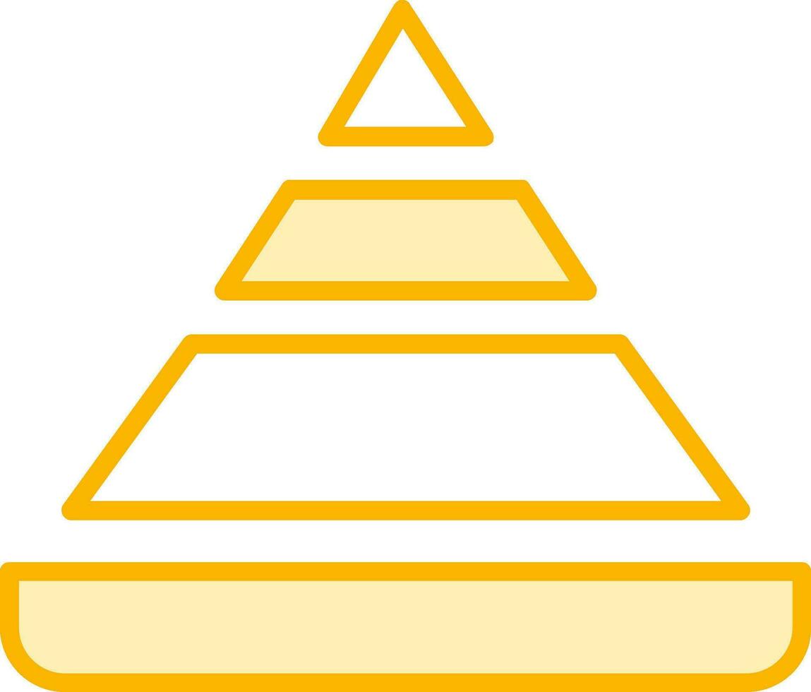 Pyramid Chart Vector Icon