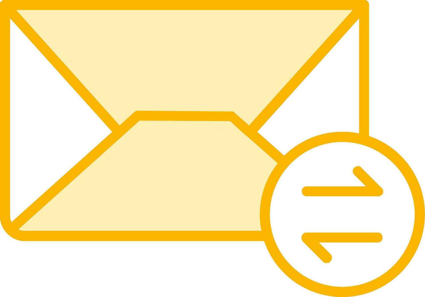 icono de vector de correos de intercambio