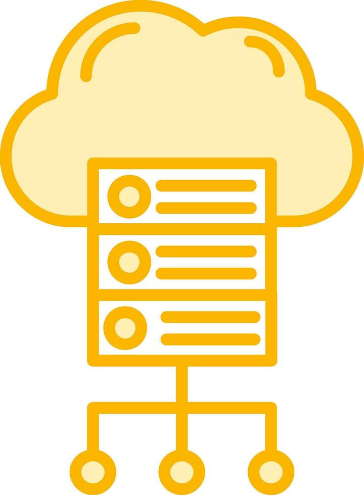 Cloud Server Vector Icon