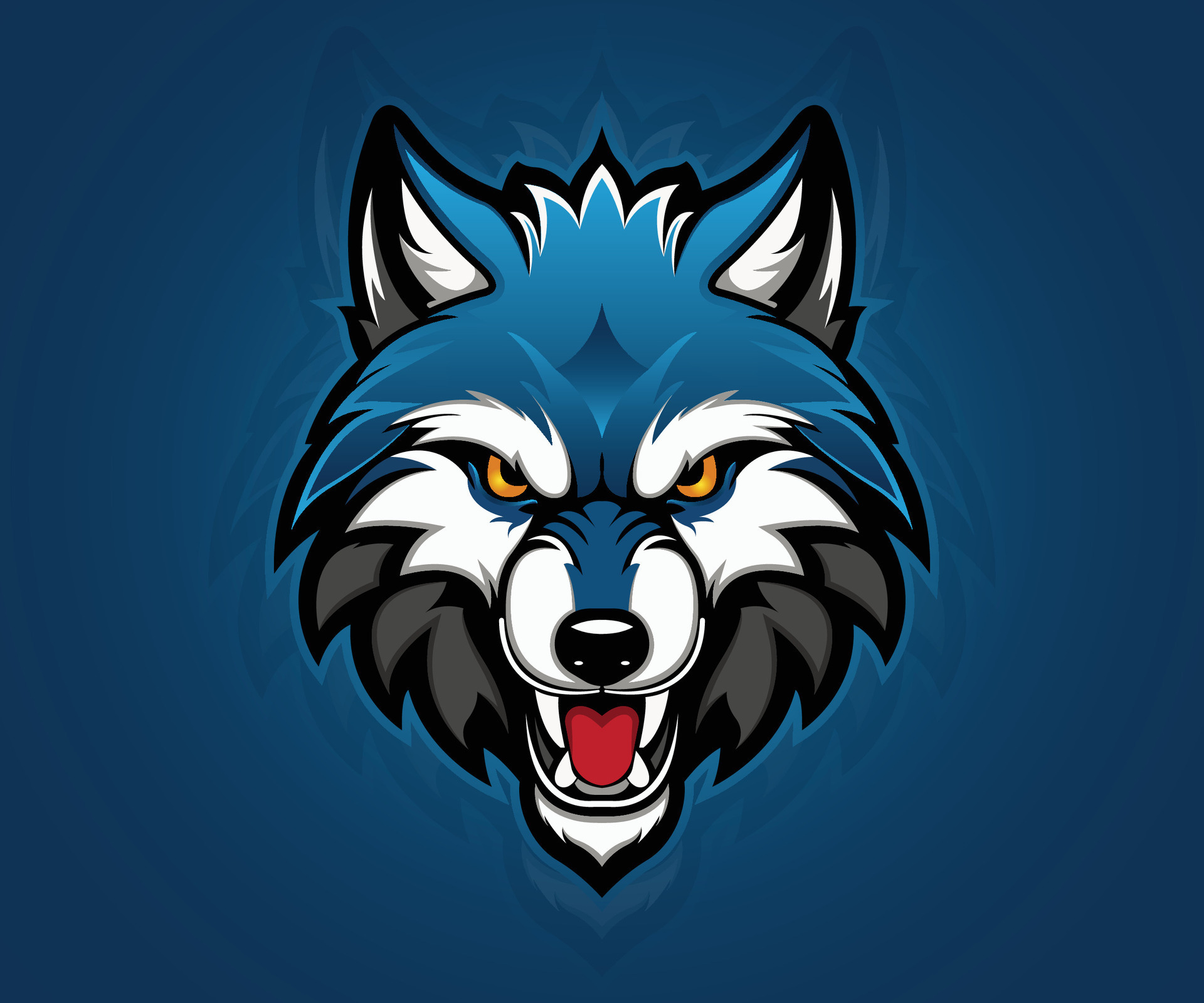 Head wolf mascot sport, gaming logo design. 37077356 Vector Art at Vecteezy