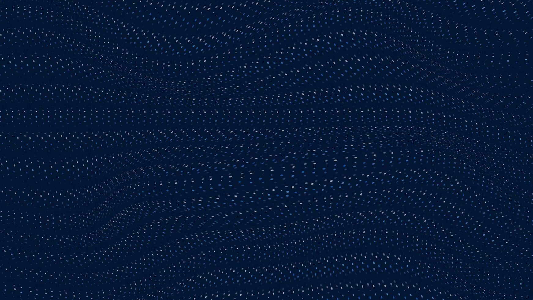 Abstract wavy distort line background in blue. vector