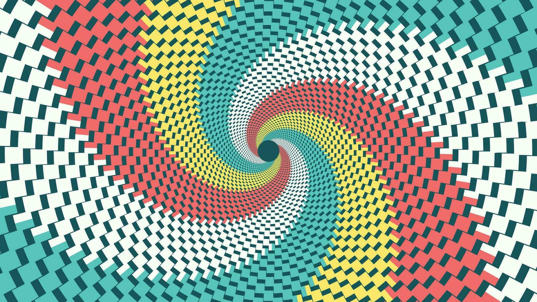 Abstract spiral dotted vortex simple line wavy background. vector