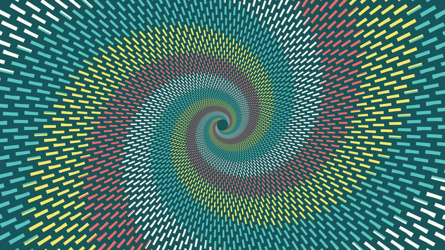 Abstract spiral dotted vortex simple line wavy background. vector