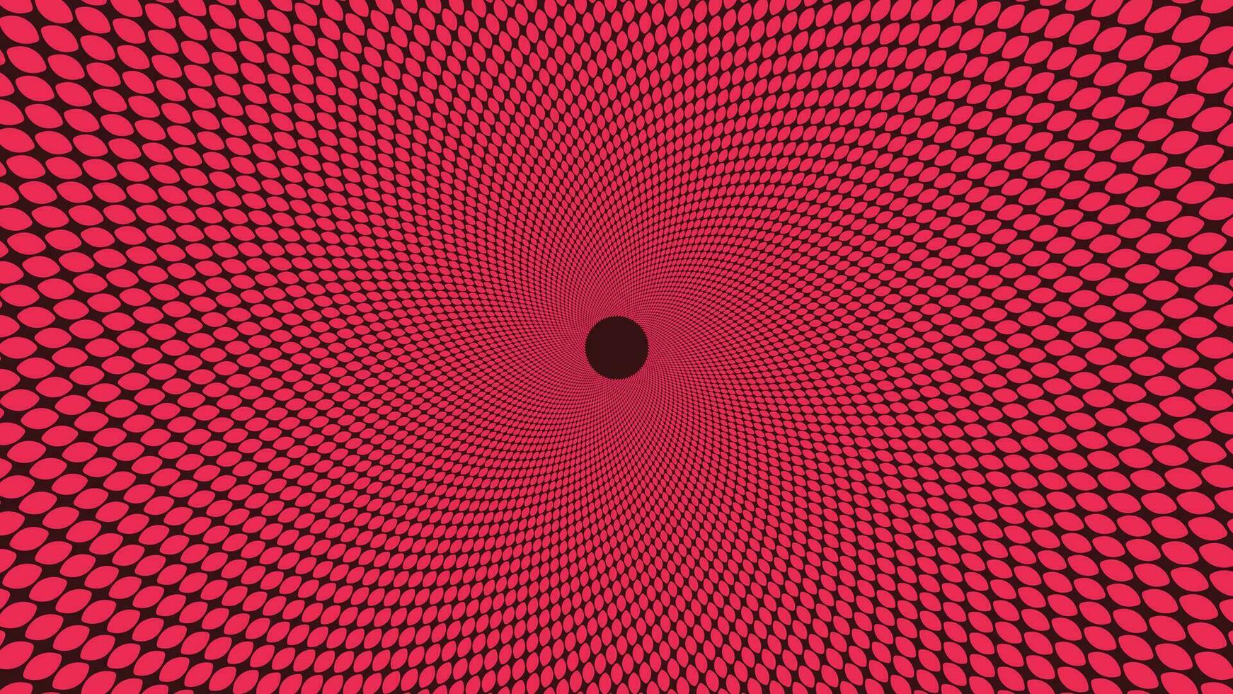 Abstract spiral dotted vortex simple line wavy background. vector