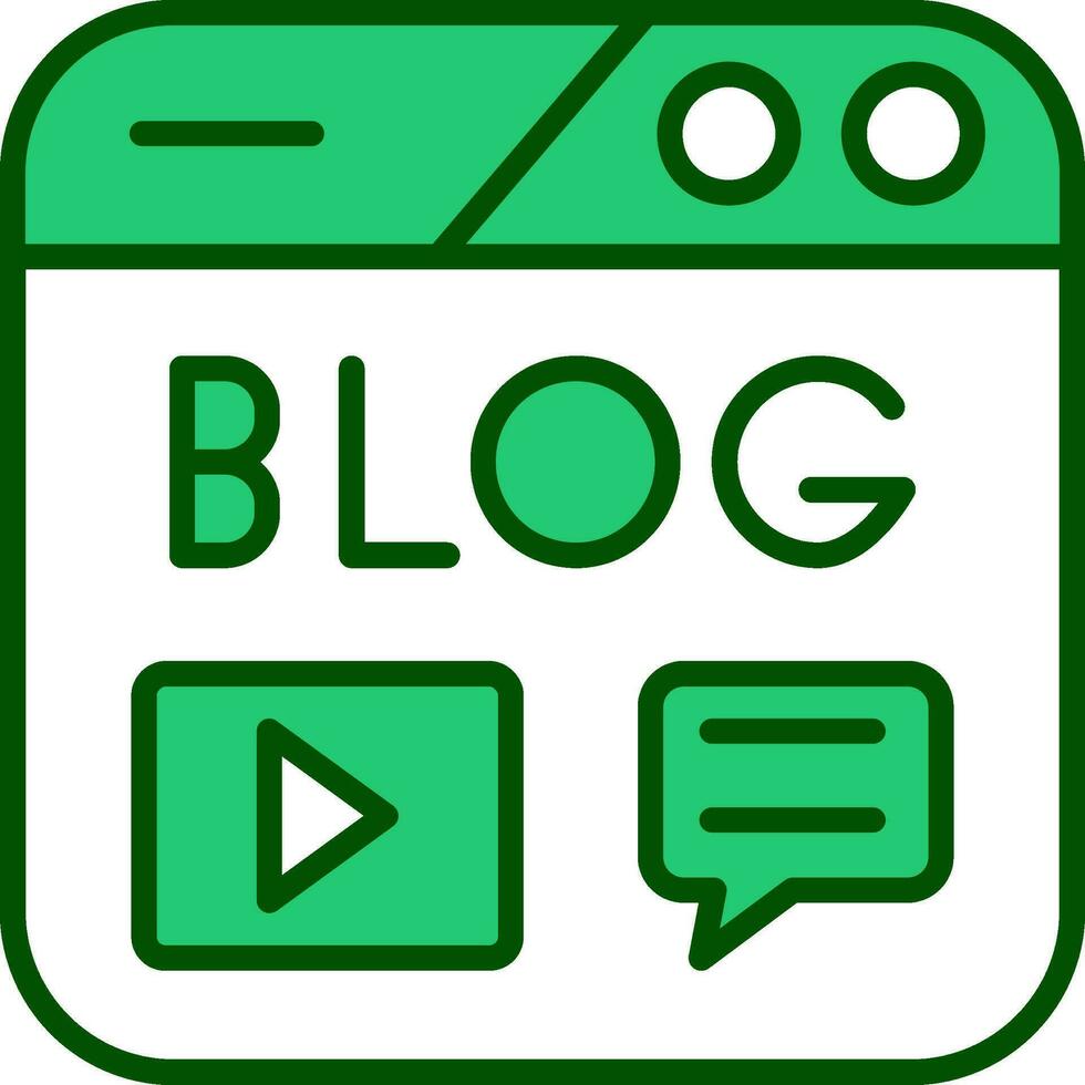 Blogging Vector Icon