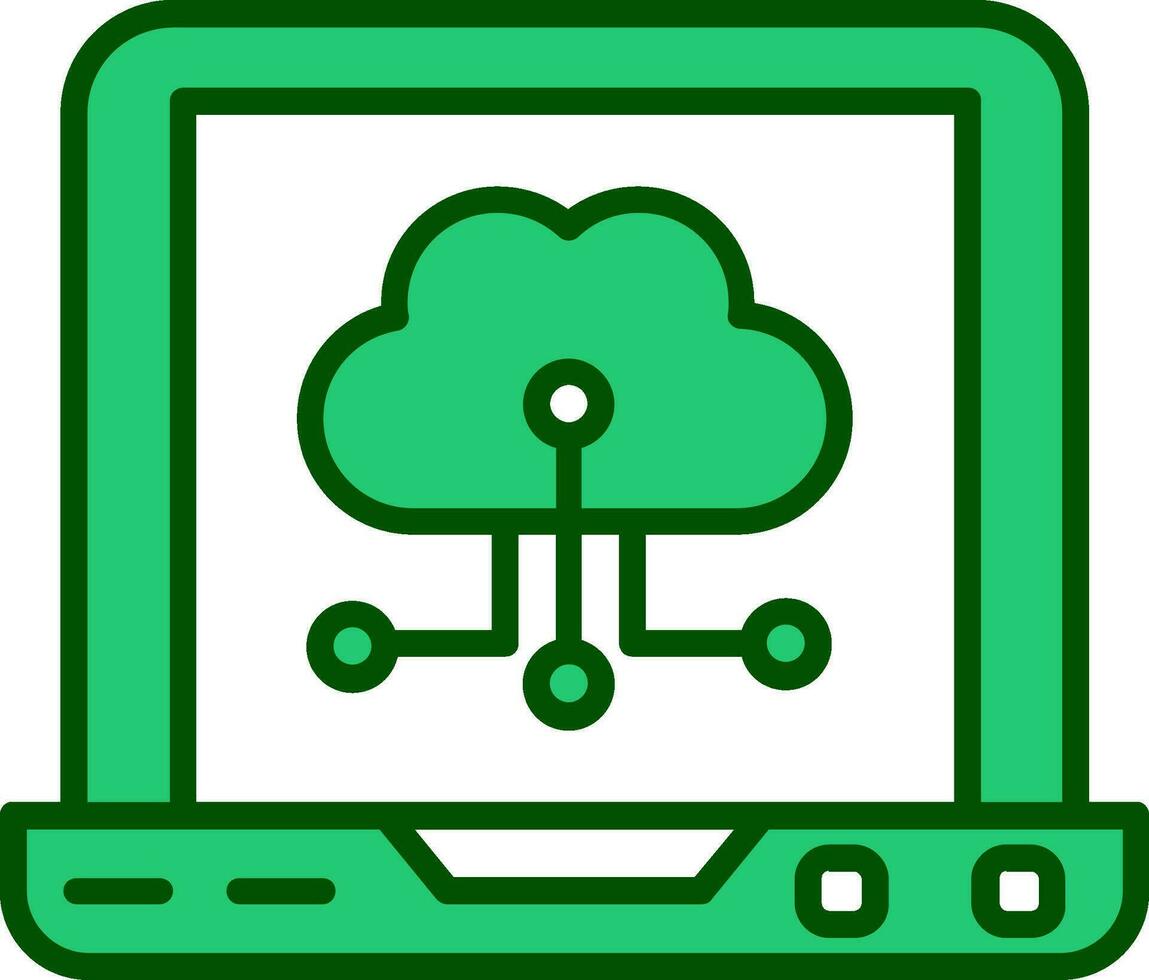 Cloud Computing Vector Icon