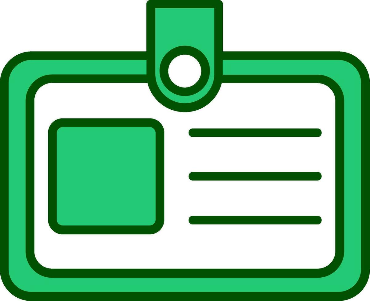 Identification Card Vector Icon